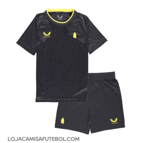 Camisa de Futebol Everton Equipamento Secundário Infantil 2024-25 Manga Curta (+ Calças curtas)